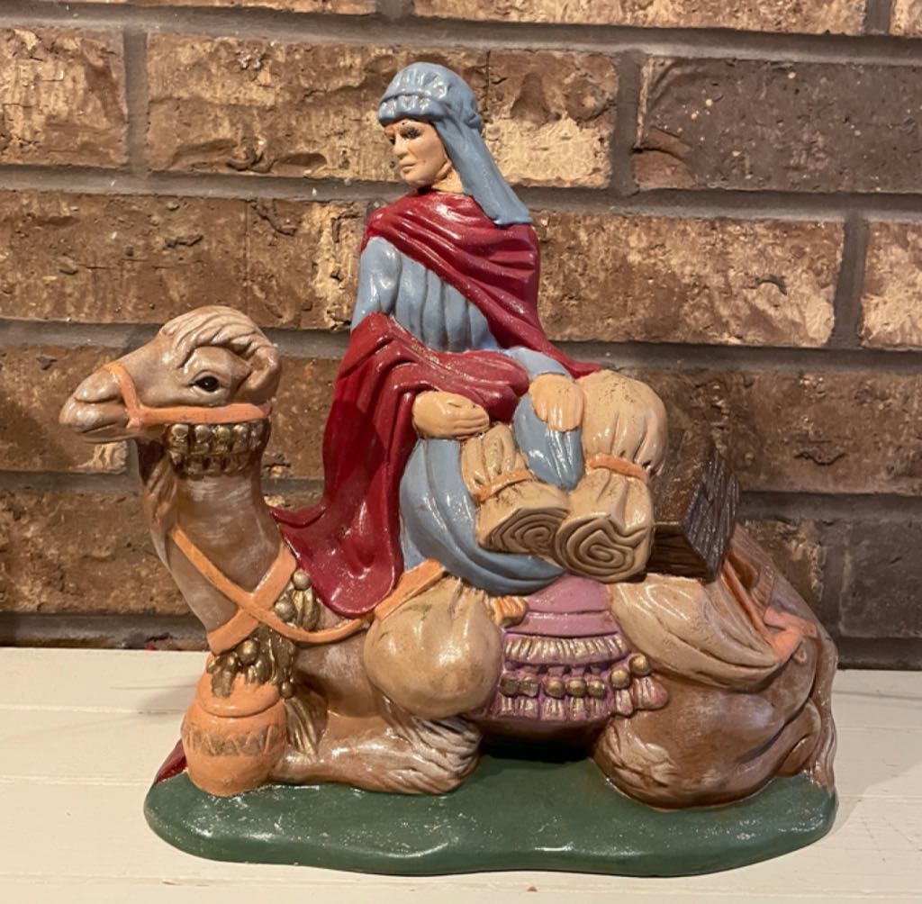 Ceramic - Atlantic - Nativity - (Set 2) - Animal - Camel With Herder - Animal (Nativity) ornament collectible - Main Image 1