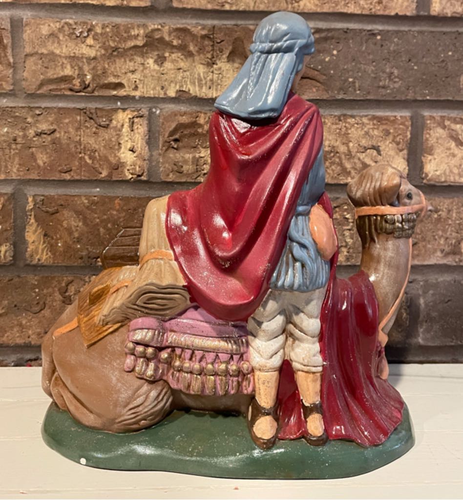 Ceramic - Atlantic - Nativity - (Set 2) - Animal - Camel With Herder - Animal (Nativity) ornament collectible - Main Image 2