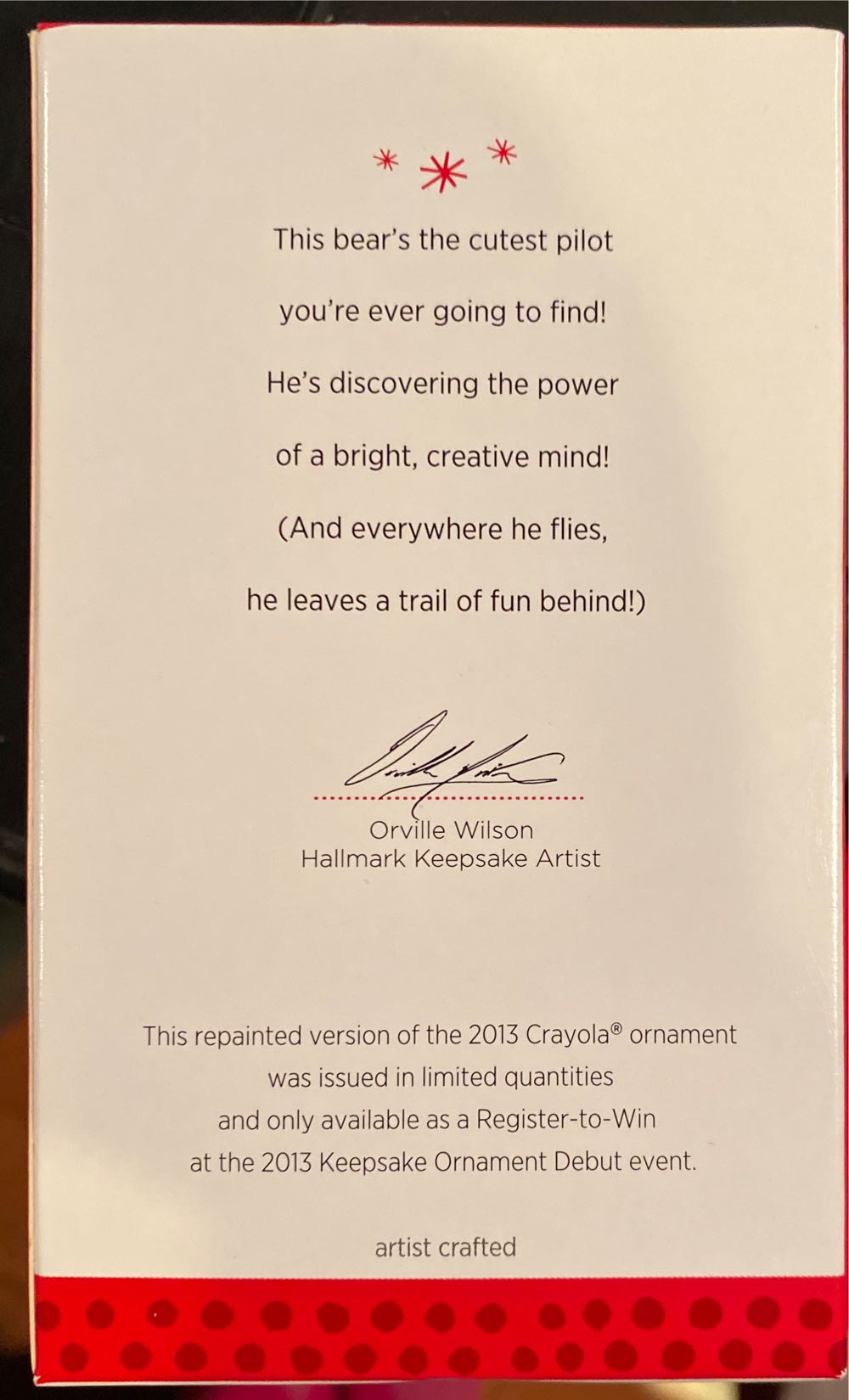 Crayola - 2013 - I Can Do It! - Crayola Crayon (Unofficial Series) ornament collectible - Main Image 3