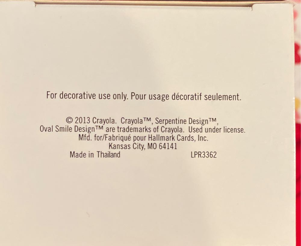 Crayola - 2013 - I Can Do It! - Crayola Crayon (Unofficial Series) ornament collectible - Main Image 4