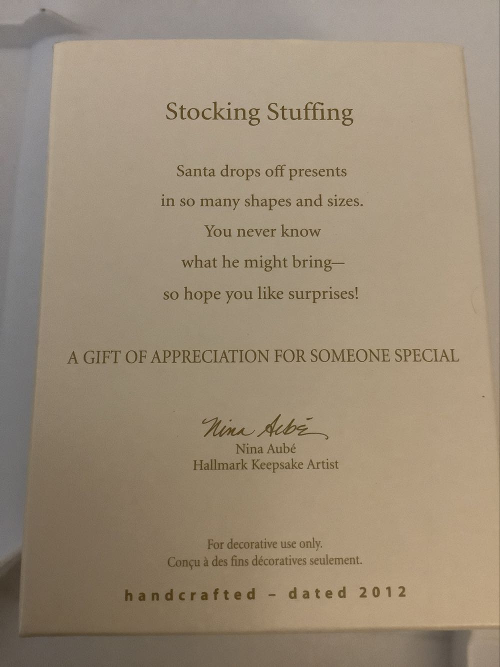 VIP Gift - 2012 - Stocking Stuffer  (Exclusive VIP Gift) ornament collectible - Main Image 3