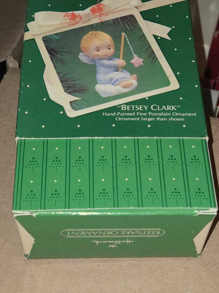 Hallmark Keepsake. Christmas. 1983. Betsey Clark. Fishing For A Star. No Box. - Betsey Clark (Fishing For A Star) ornament collectible - Main Image 3