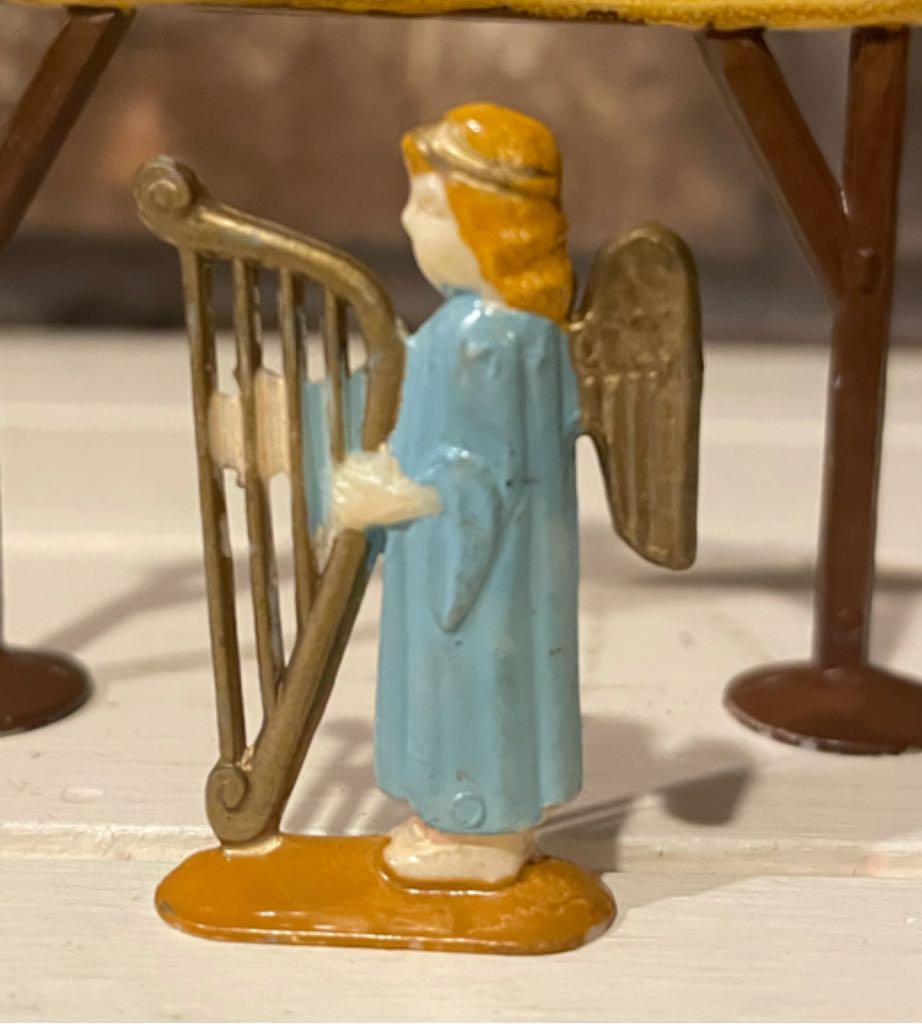 Margarine Promotion - (Set 2) - Fri-Homa Eigelb - Angel - Standing With Harp - Angel (Nativity) ornament collectible - Main Image 2