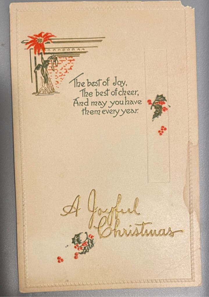 Postcard - Christmas - “A Joyful Christmas” - Christmas (Postcard) ornament collectible - Main Image 1