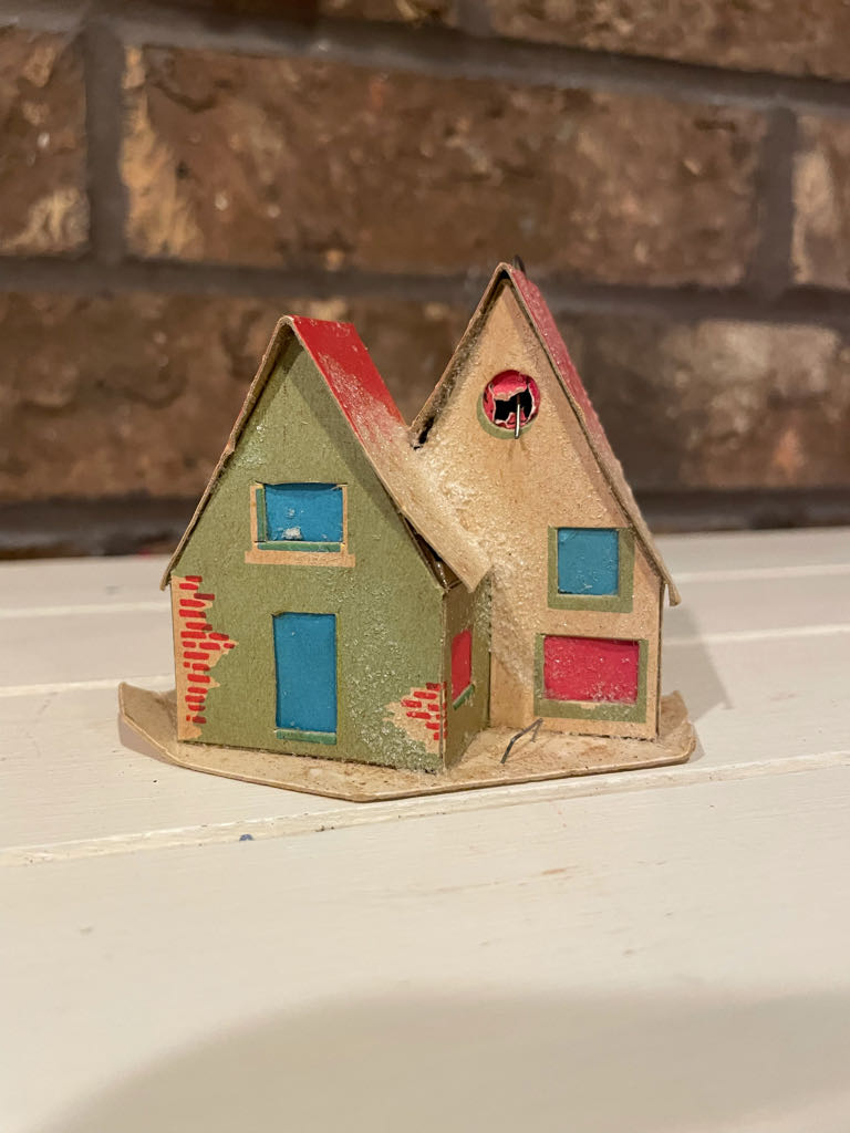 Putz - Village - House - Brick Wall - Genuine Italian Miniature Lights (Putz Village) ornament collectible - Main Image 1