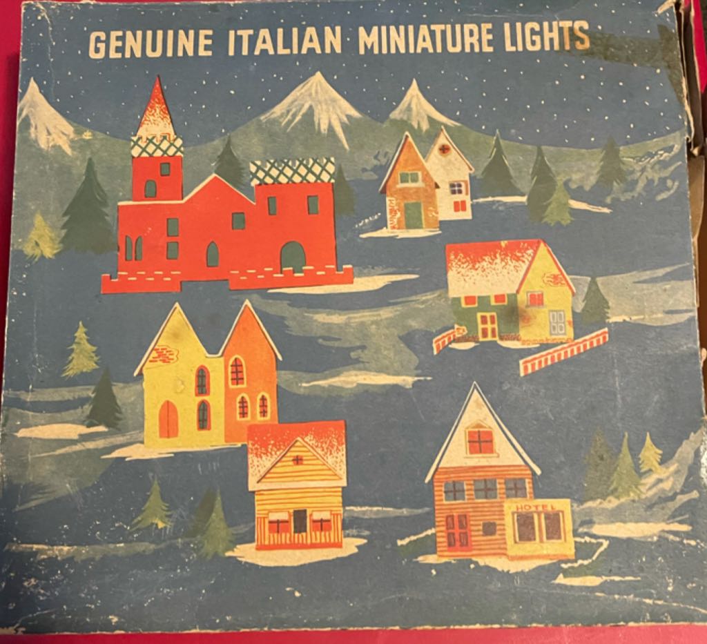 Putz - Village - House - Brick Wall - Genuine Italian Miniature Lights (Putz Village) ornament collectible - Main Image 2