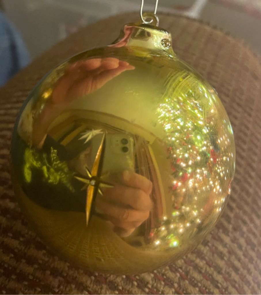Jewelbrite - (Set 3) - Orb - Holly - Yellow - Flower (3D Diorama) ornament collectible - Main Image 2