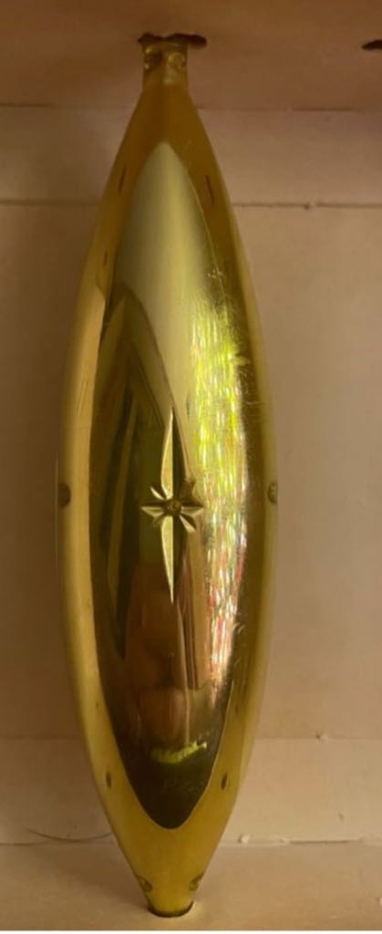 Jewelbrite - (Set 5) - Marquis - Poinsettia & Evergreen - Clear/Yellow - Flower (3D Diorama) ornament collectible - Main Image 2