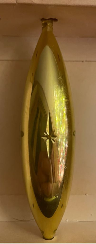 Jewelbrite - (Set 5) - Marquis - Poinsettia & Evergreen - Clear/Yellow - Flower (3D Diorama) ornament collectible - Main Image 2