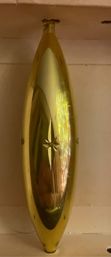 Jewelbrite - (Set 5) - Marquis - Poinsettia & Evergreen - Clear/Yellow - Flower (3D Diorama) ornament collectible - Main Image 2