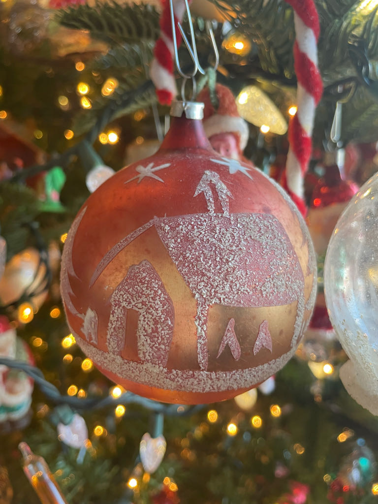 West Germany - Mica - Church In Woods  ornament collectible - Main Image 2