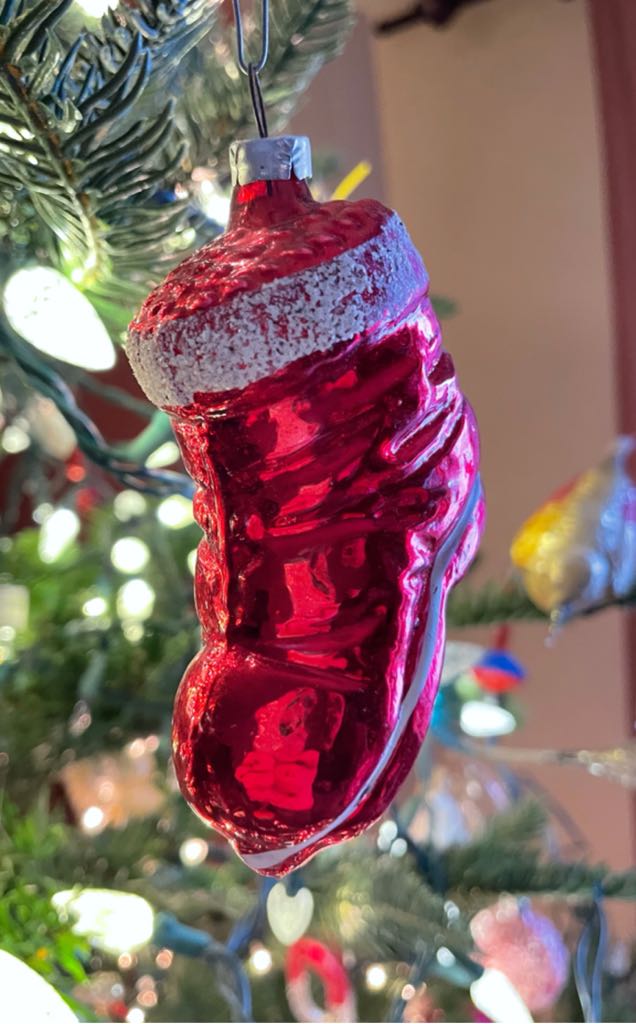 West Germany - Santa’s Boot - Boot (Blown Glass) ornament collectible - Main Image 1