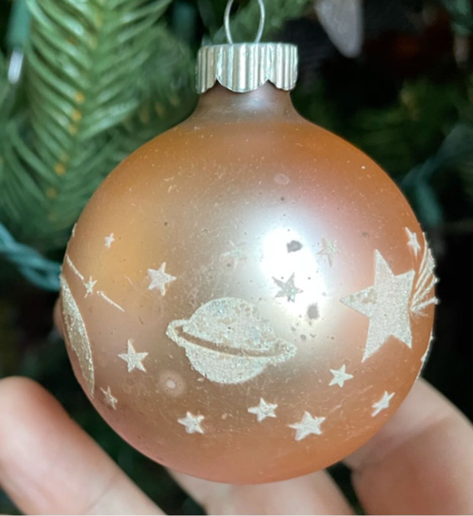 Shiny Brite - Round - Stencil - Solar System - Pink - Stencil (Round) ornament collectible - Main Image 2