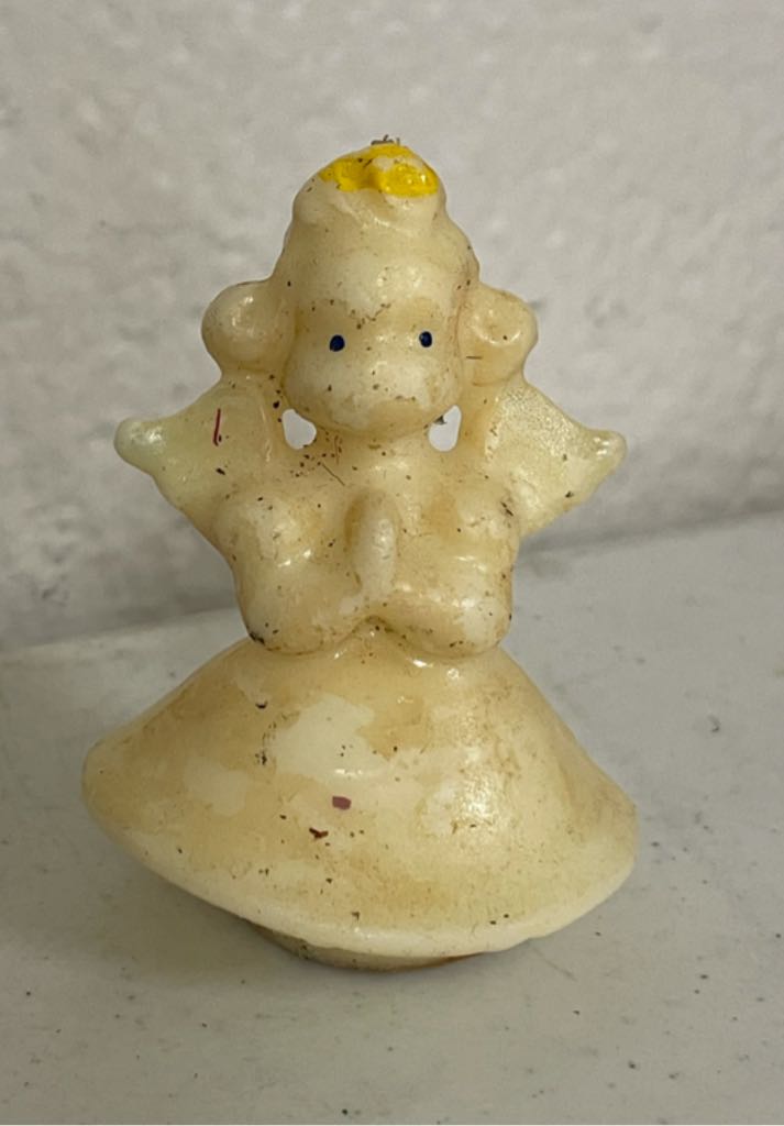 Shiny Brite - Round - Stencil -  Christmas Village - Blue