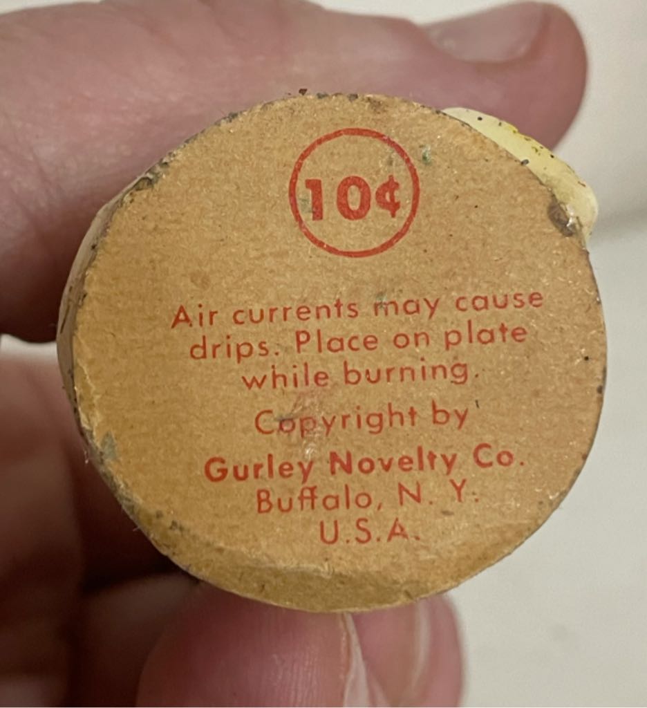 Gurley - Christmas - 2” - Snowman - Black Hat - Snowman (Christmas - Candle) ornament collectible - Main Image 2