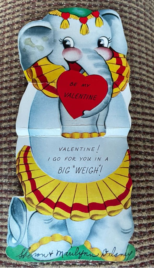 A-MERI-CARD - Valentine - Elephant - L-4578 - Fold Out (Valentine) ornament collectible - Main Image 2