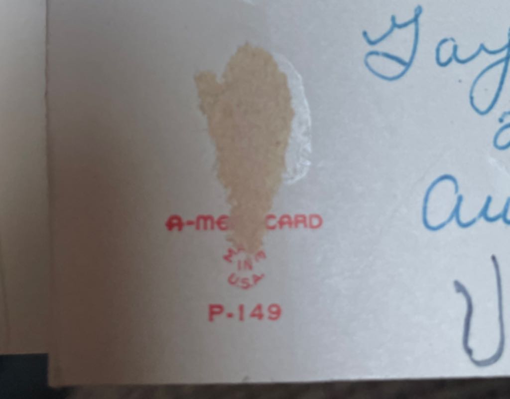 A-MERI-CARD - Valentine - Sledding - P-149 - Fold Out (Valentine) ornament collectible - Main Image 2