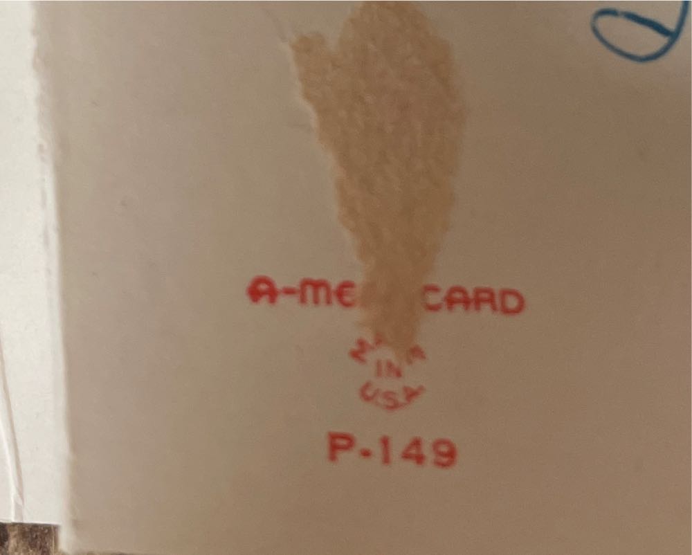 A-MERI-CARD - Valentine - Sledding - P-149 - Fold Out (Valentine) ornament collectible - Main Image 3