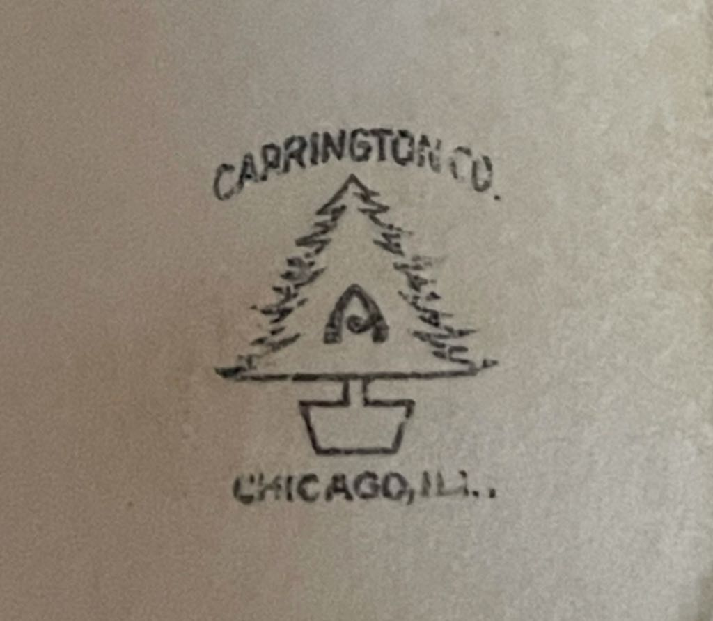 Carrington - Valentine - “A” - Victorian Couple - Flat (Valentine) ornament collectible - Main Image 2