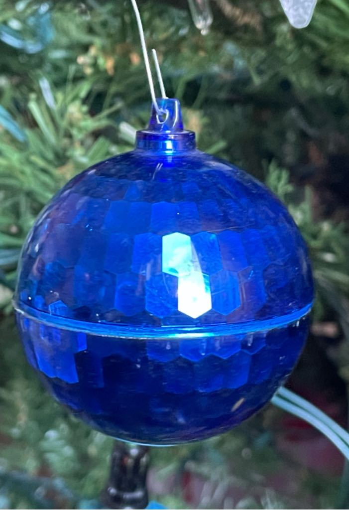 Bradford - Plated Ball With Reflecting Facets - #204 - Blue - Reflecting Facets (Plated Ball) ornament collectible - Main Image 1