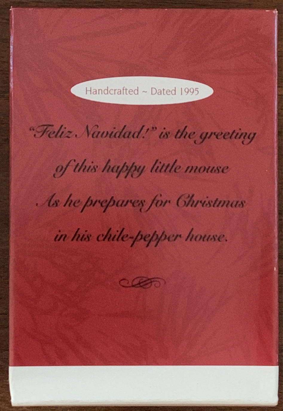 Feliz Navidad - Feliz Navidad ornament collectible [Barcode 015012262339] - Main Image 2