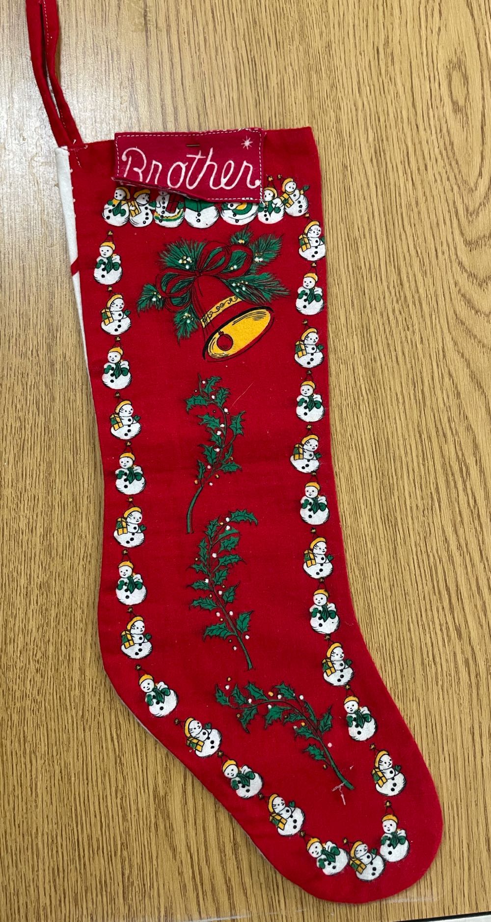 Stocking - Felt - Santa/Noel & Snowmen & Holly - Santa (Stocking) ornament collectible - Main Image 2