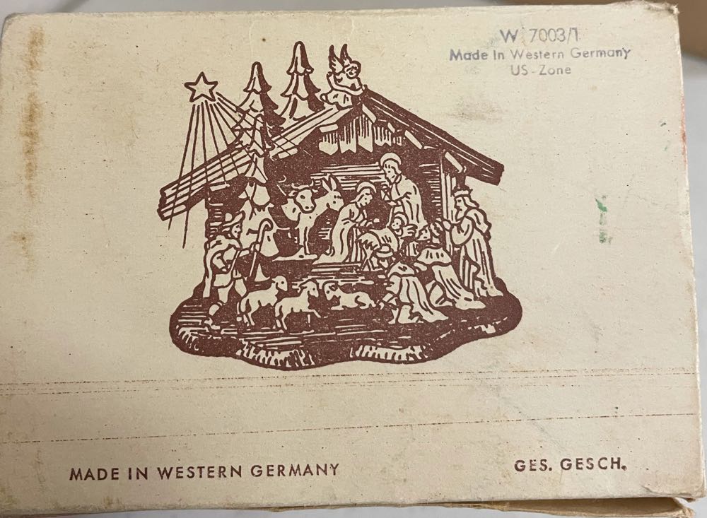 Nativity - Plastic - Western Germany US Zone - W 7003/1  (Nativity) ornament collectible - Main Image 2