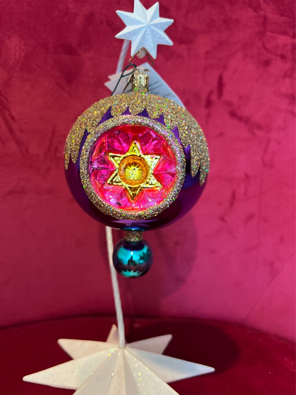 Shiny Brite - Fancie - Walnut - Blue