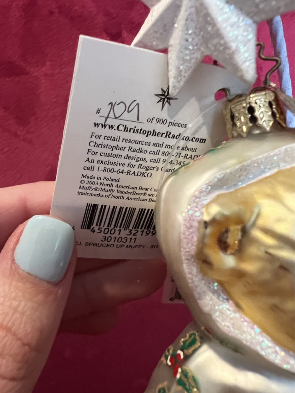 All Spruced Up Muffy - RG  ornament collectible - Main Image 2