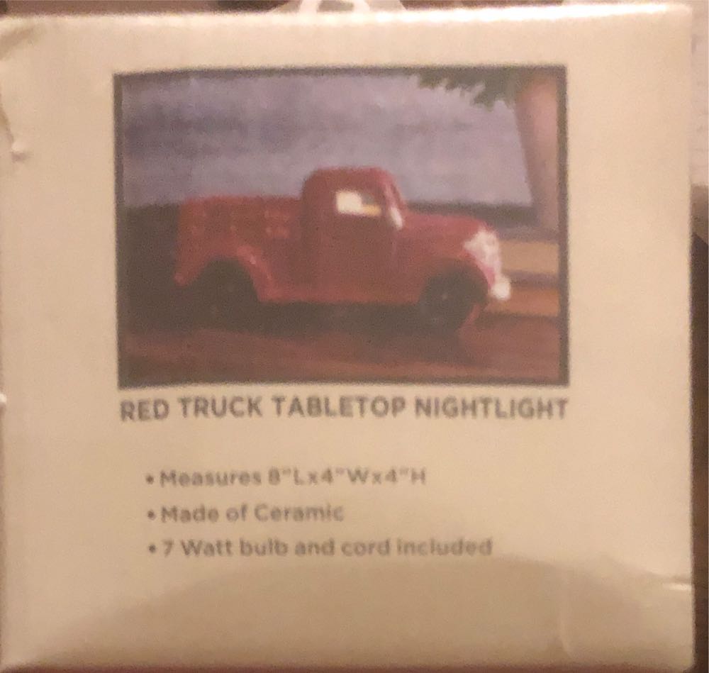 Red Truck Tabletop Nightlight - Red Truck (Red Truck) ornament collectible [Barcode 01887433] - Main Image 2