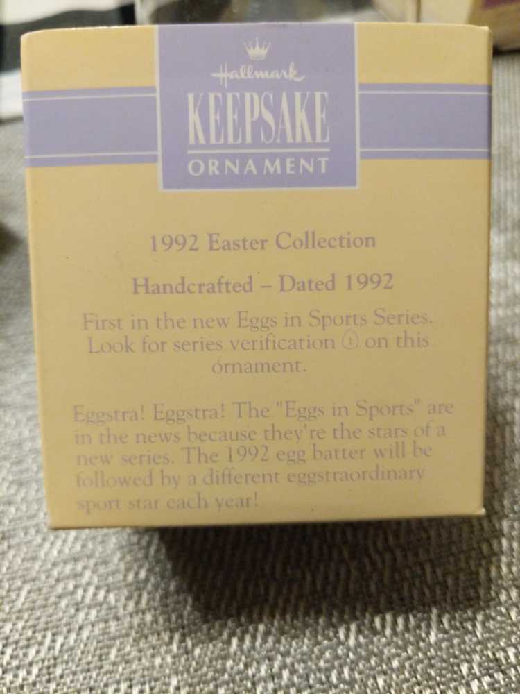 Eggs In Sports- Baseball #1  (Easter) ornament collectible [Barcode 070000045592] - Main Image 2