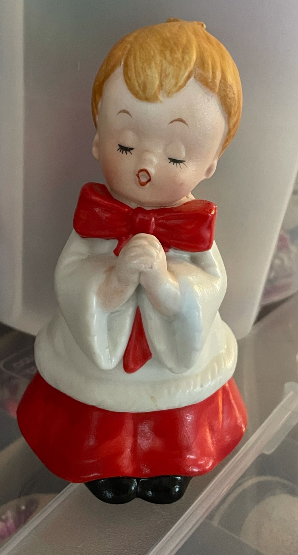 Finial - Red - Glitter