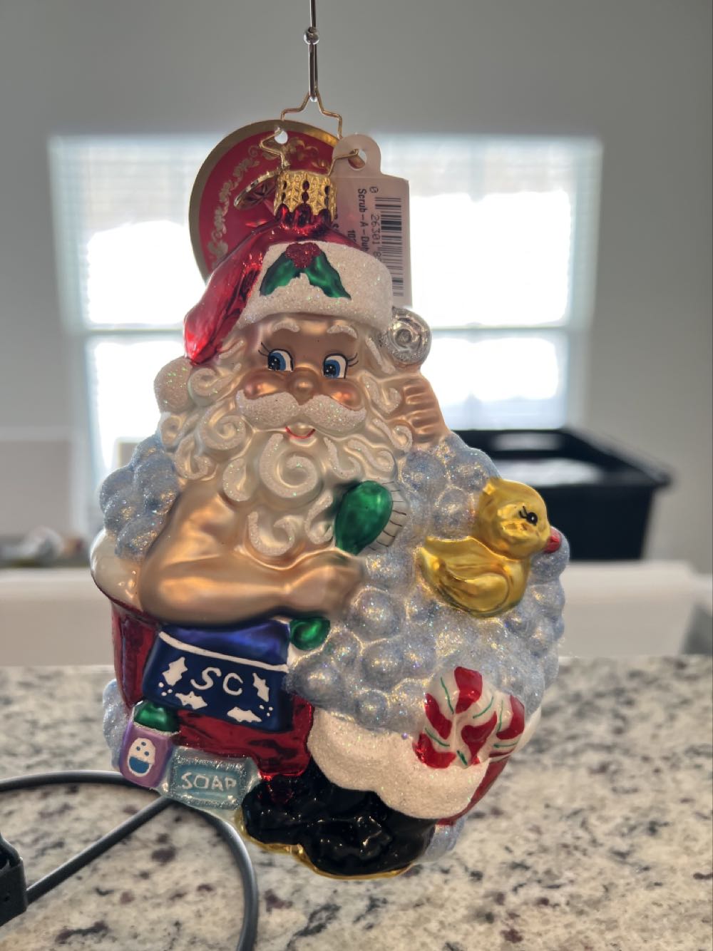 Scrub - A - Dub In The Tub - 1020889 (Santa) ornament collectible - Main Image 2