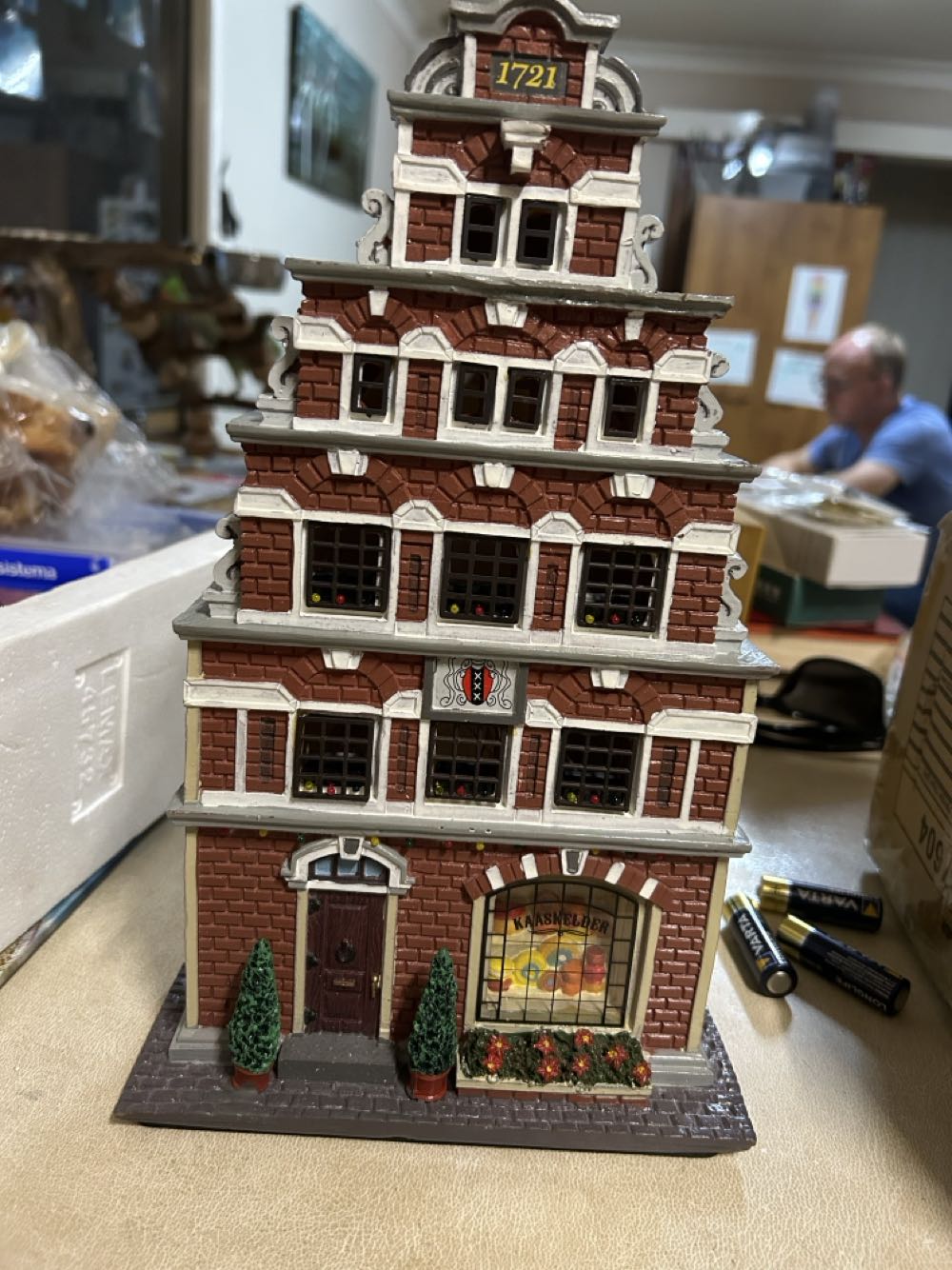 Lemax Cheese Seller #45732 - Facade (Caddington Village) ornament collectible [Barcode 728162457325] - Main Image 2