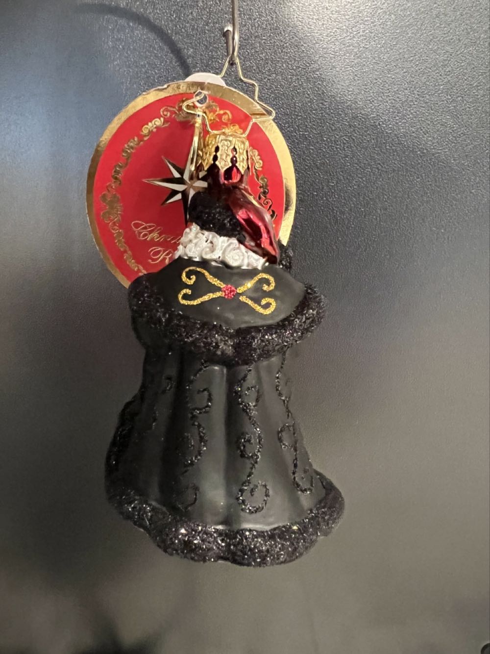 Ebony Clad Mr. Claus Gem - 1020255 (Santa) ornament collectible - Main Image 2