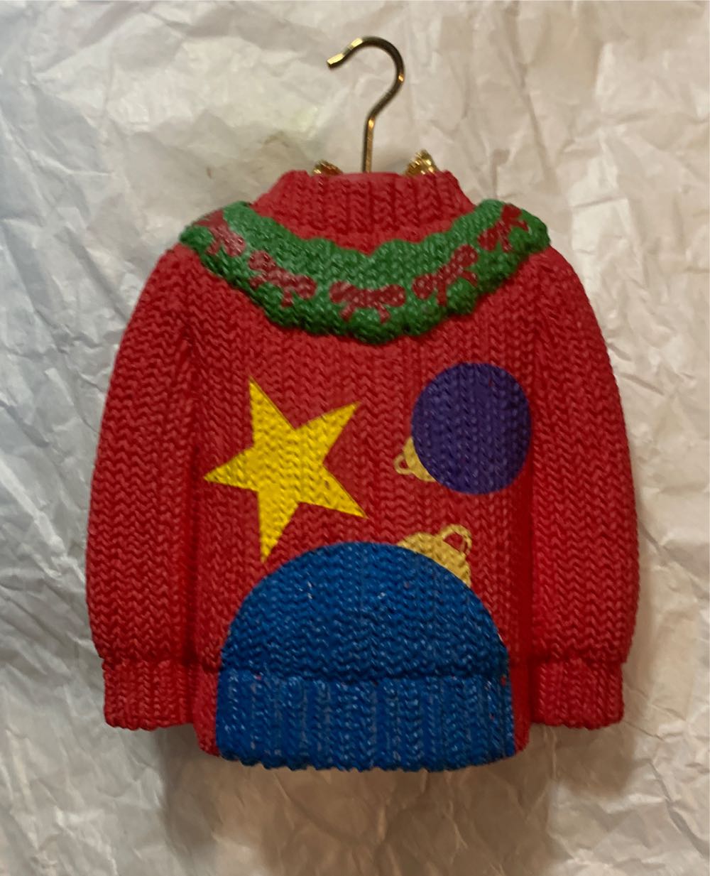 Holiday Sweater - Ugly Christmas Sweater (Hallmark Keepsake Ornament) ornament collectible [Barcode 795902370909] - Main Image 4