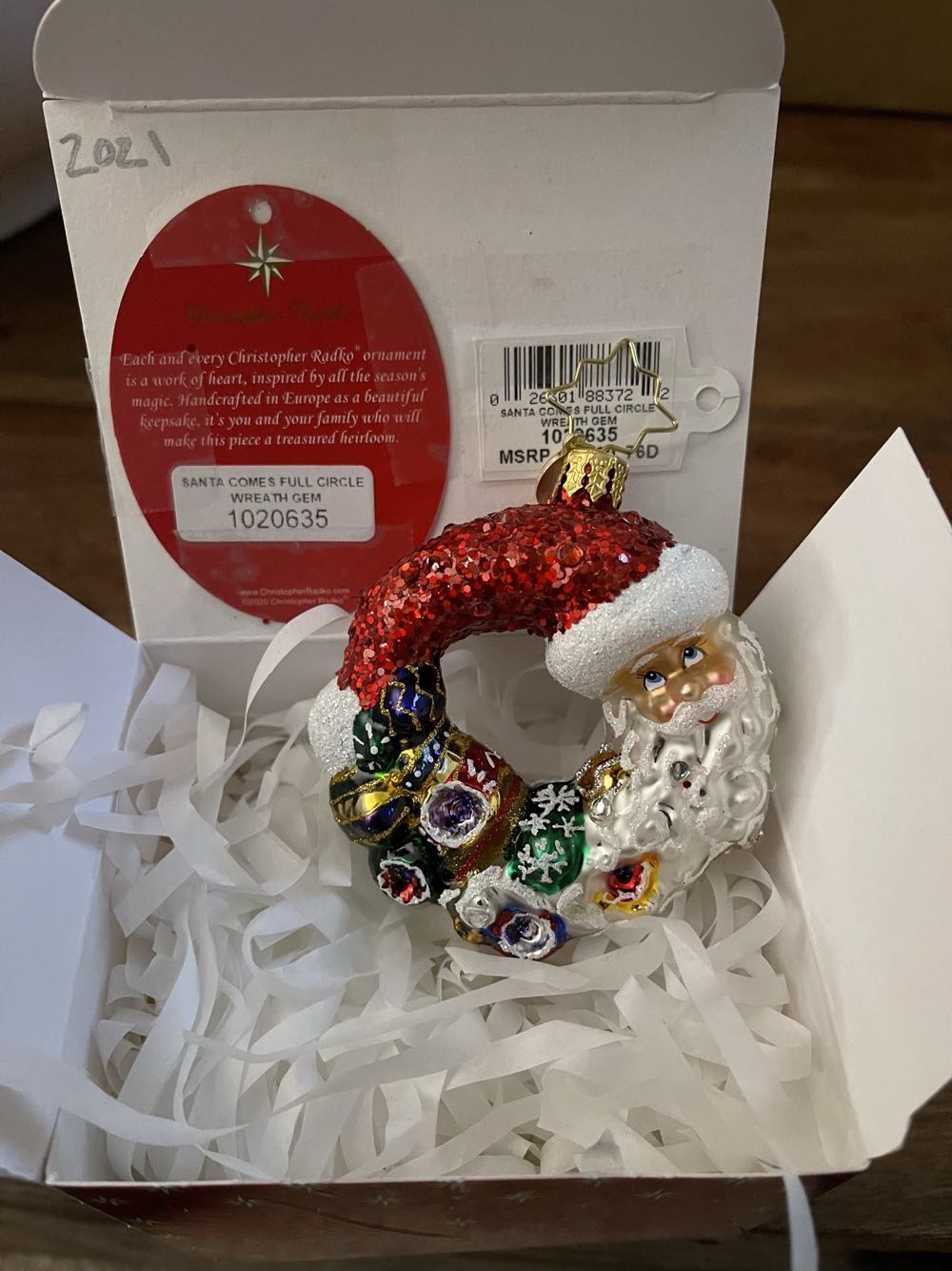 Happy Santa - Gold - Glitter