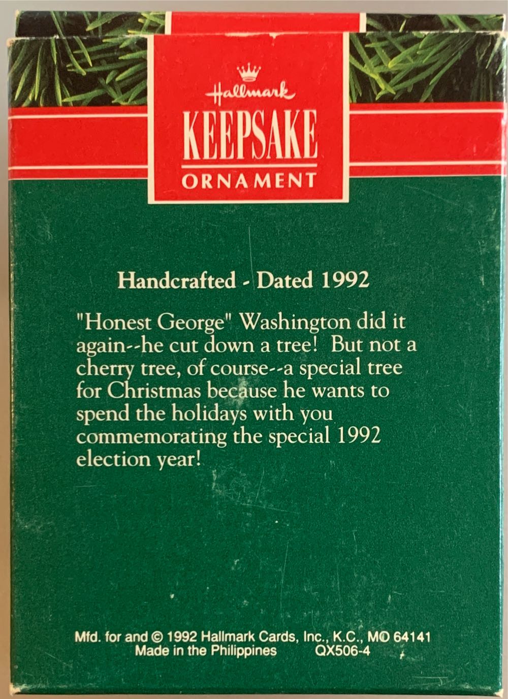 Honest George  (Patriotic) ornament collectible [Barcode 070000027437] - Main Image 2