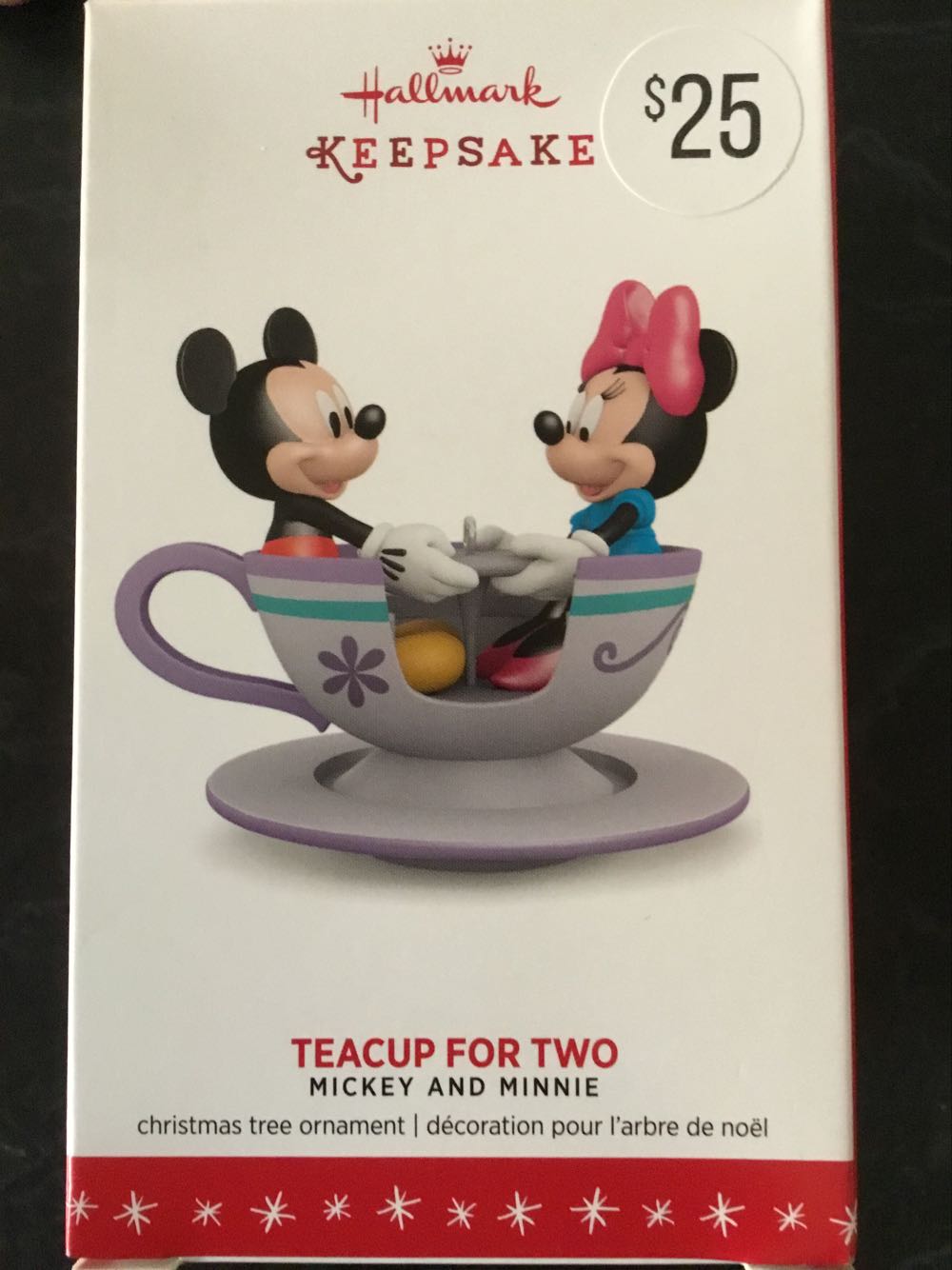 Teacup For Two - Disney Mickey And Minnie ornament collectible - Main Image 2