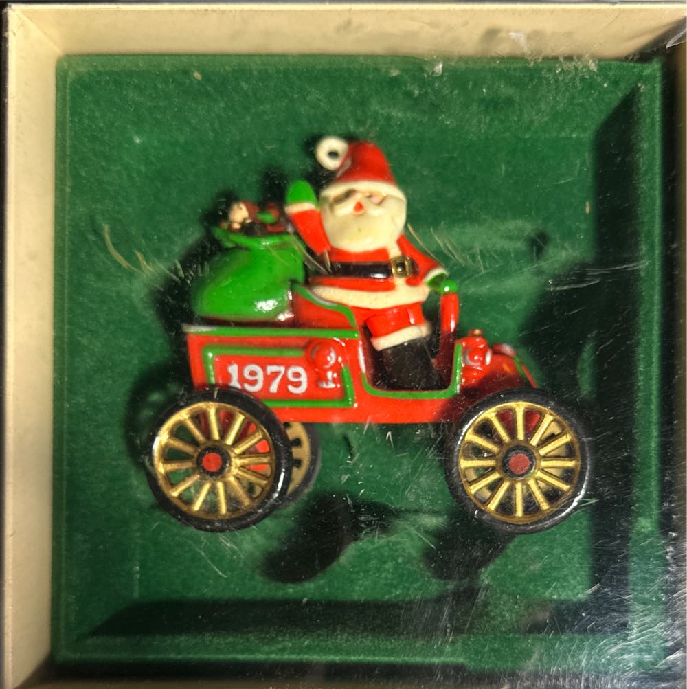 Here Comes Santa 1 - Santa’s Motorcar - Here Comes Santa (Santa) ornament collectible - Main Image 2