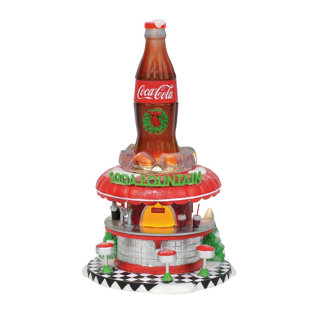 Dept 56 - Coca-cola Soda Fountain  ornament collectible - Main Image 1