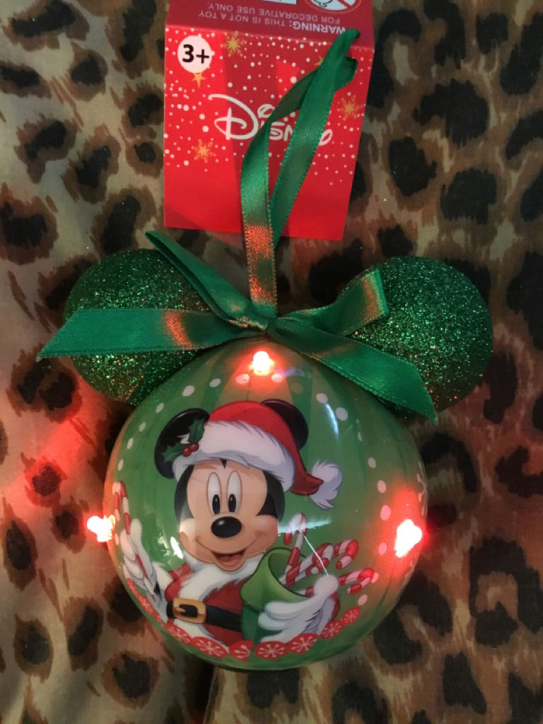 Mickey Mouse Light Up Ear Bauble - Disney Mickey Mouse ornament collectible [Barcode 9314783730032] - Main Image 2