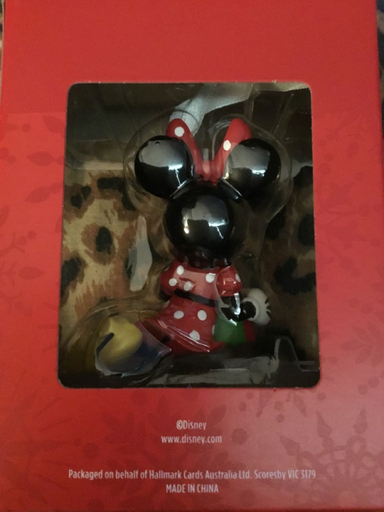 Minnie Mouse With Gift - Disney Minnie Mouse ornament collectible [Barcode 9355693007210] - Main Image 2