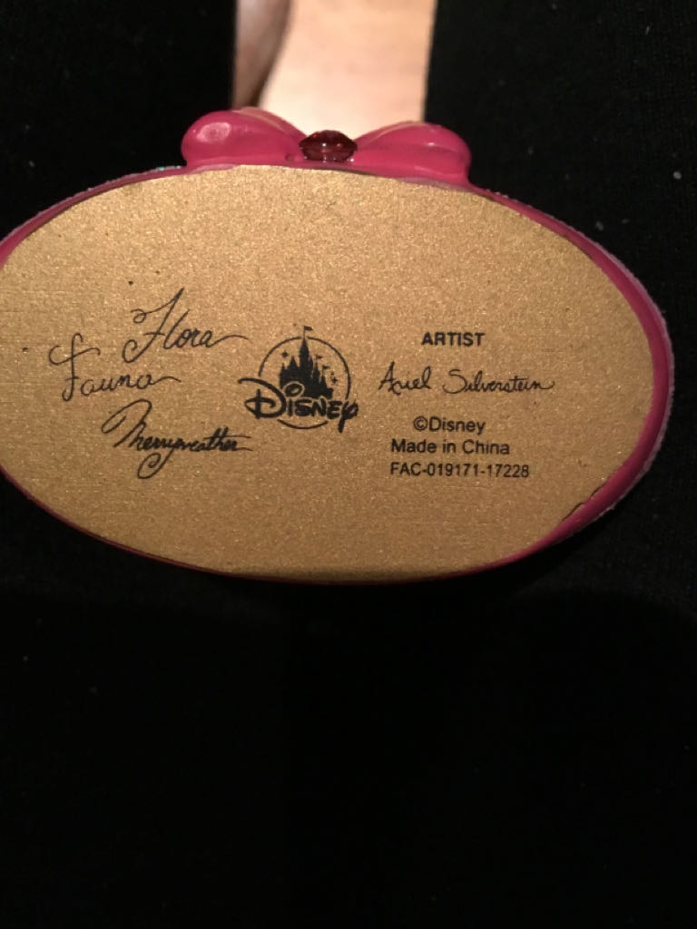 Sleeping Beauty 3 Fairies Bag Ornament - Disney Sleeping Beauty (Disney Shoe Purse) ornament collectible [Barcode 400020264206] - Main Image 2