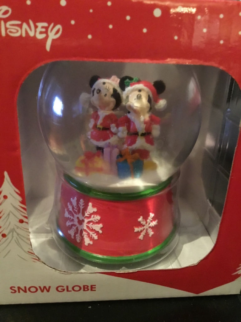 Disney Christmas Mickey Minnie Snow Globe - Disney Mickey And Minnie ornament collectible [Barcode 9314783725007] - Main Image 2