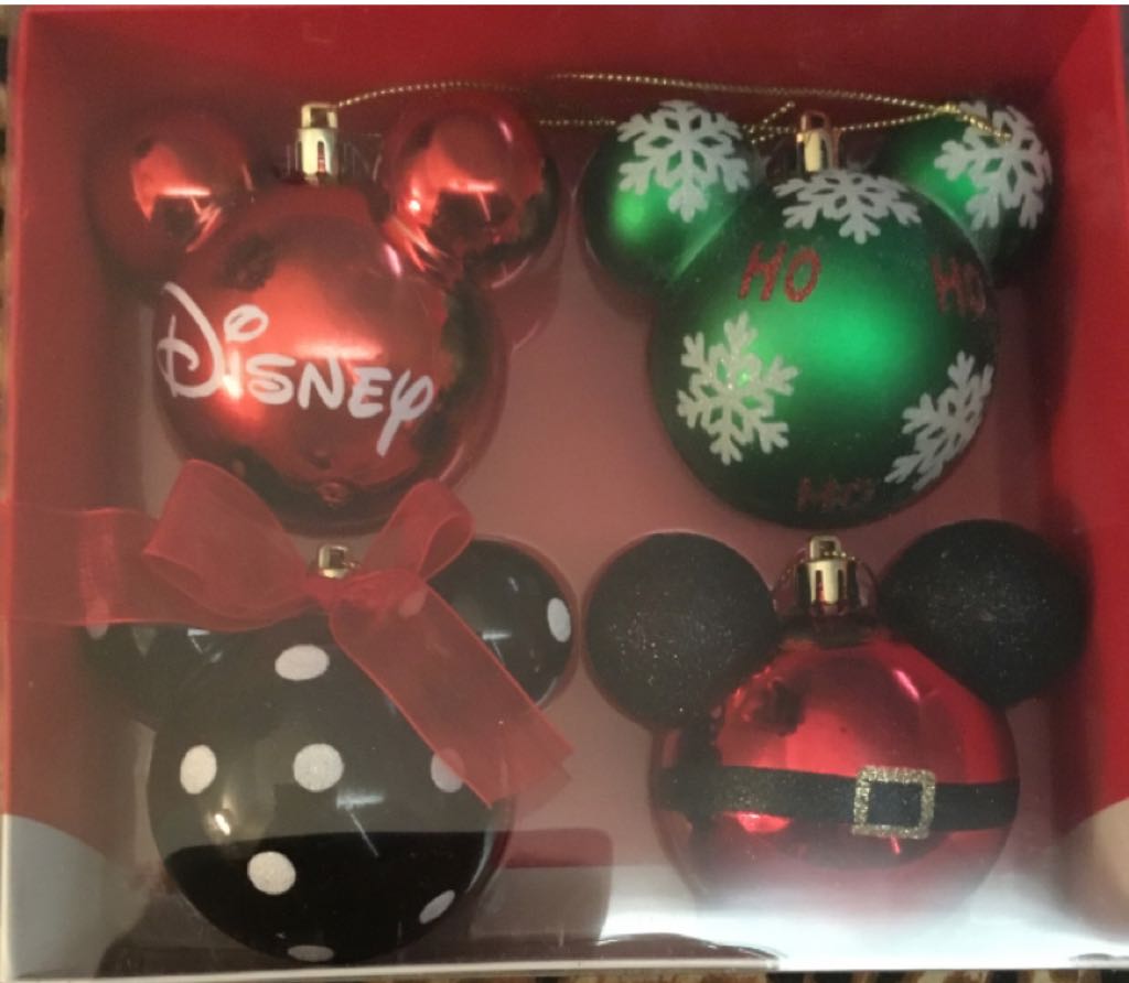 Disney Mickey Mouse Set Of 4 Baubles - Disney Mickey Mouse (Disney) ornament collectible [Barcode 9314783730070] - Main Image 1