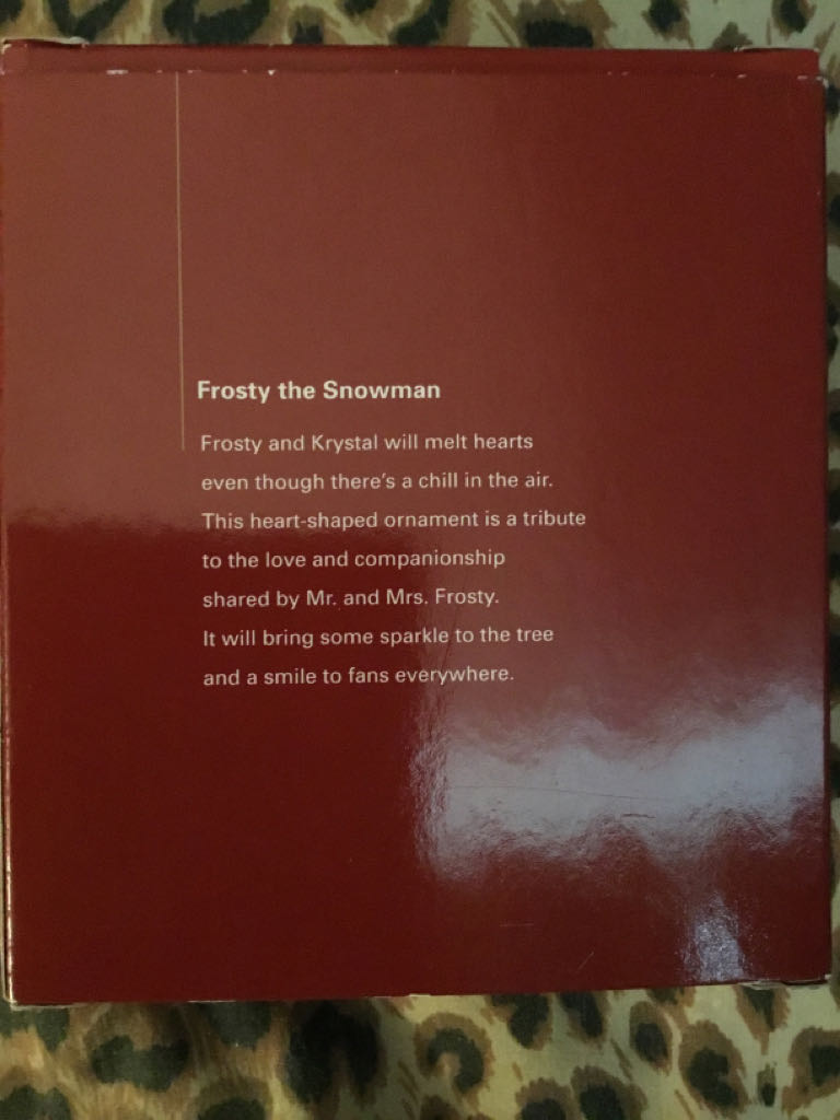 Frosty The Snowman - Frosty The Snowman (Frosty The Snowman) ornament collectible [Barcode 661526651390] - Main Image 2