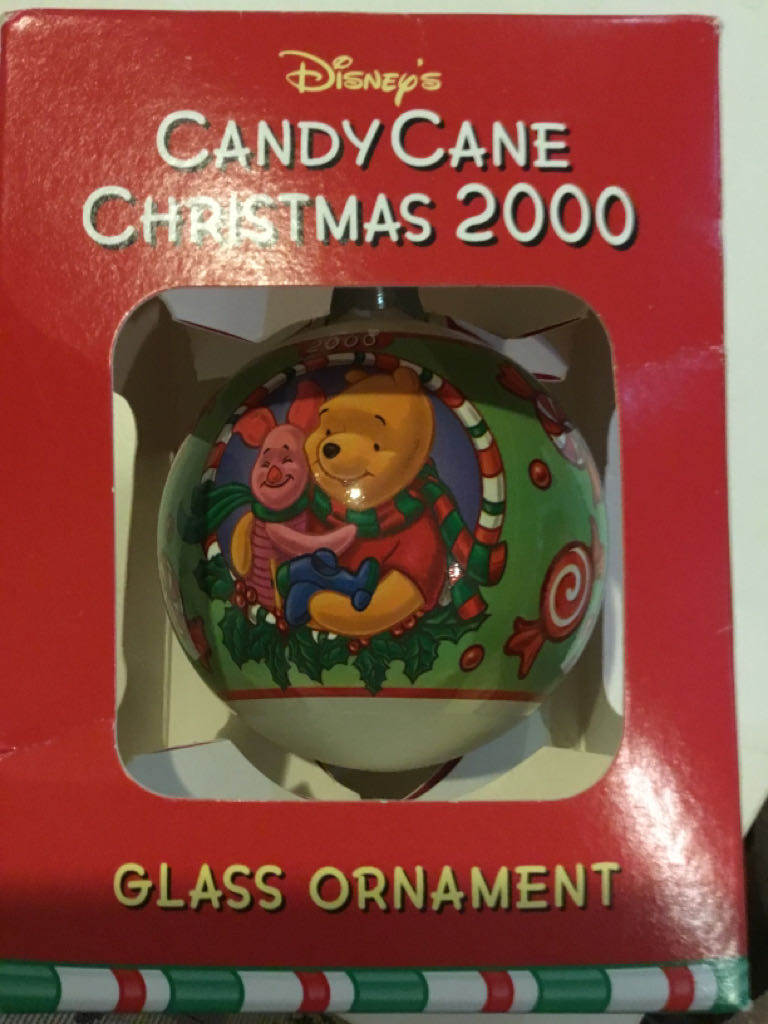 Candy Cane Christmas Bauble - Disney Winnie The Pooh ornament collectible [Barcode 417032128297] - Main Image 2