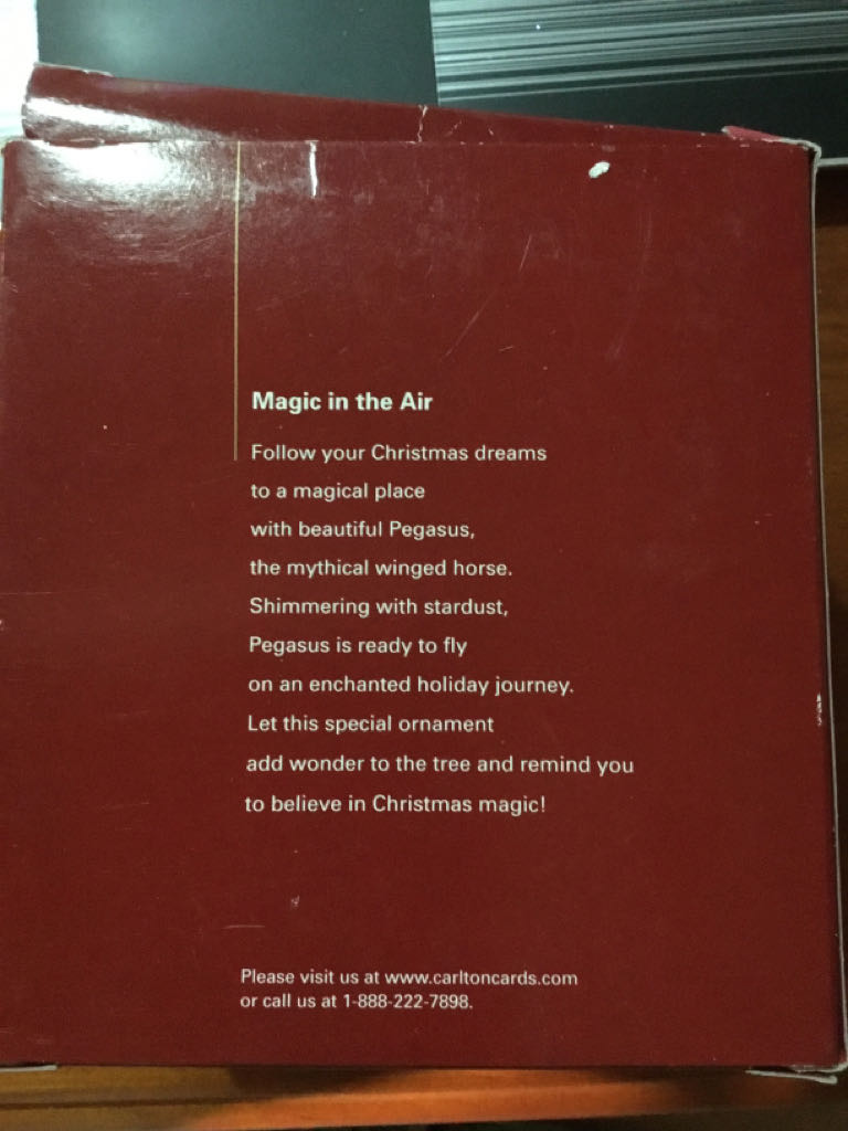 Magic In The Air - Heirloom Ornaments Collection (Unicorn) ornament collectible [Barcode 661526171416] - Main Image 2