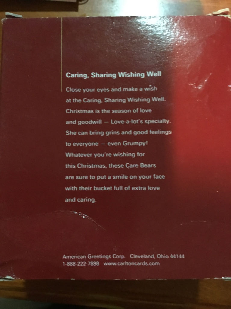 Caring, Sharing Wishing Well - Television (Care Bears) ornament collectible [Barcode 661526376002] - Main Image 2